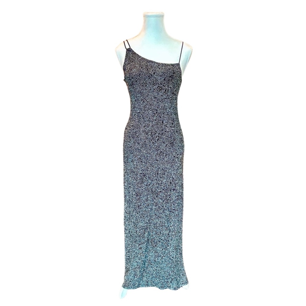 Vintage 90s I.N. San Francisco Asymmetrical Maxi Dress – Medium